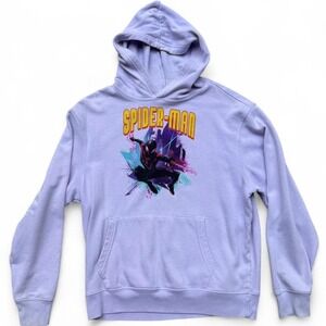 Marvel Spider-Man Miles Morales Hoodie Size Medium Purple